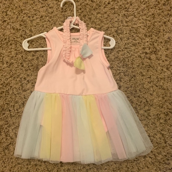 Little Me Other - Adorable Pastel Rainbow Dress